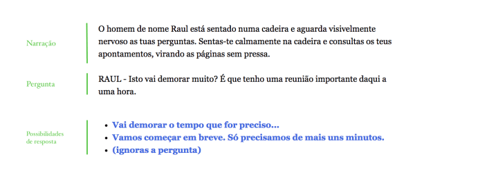 Estrutura do diálogo - 1