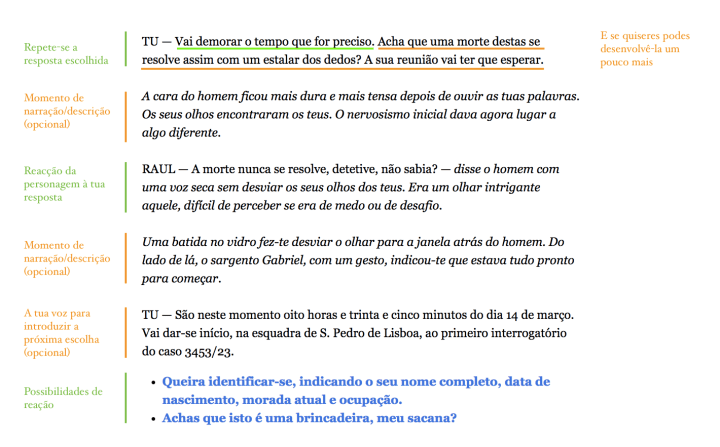 Estrutura do diálogo - 2